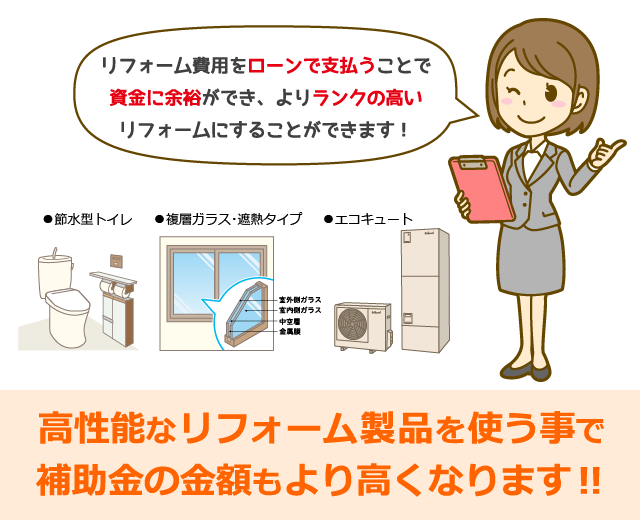 リフォームに関するお得な補助金制度２